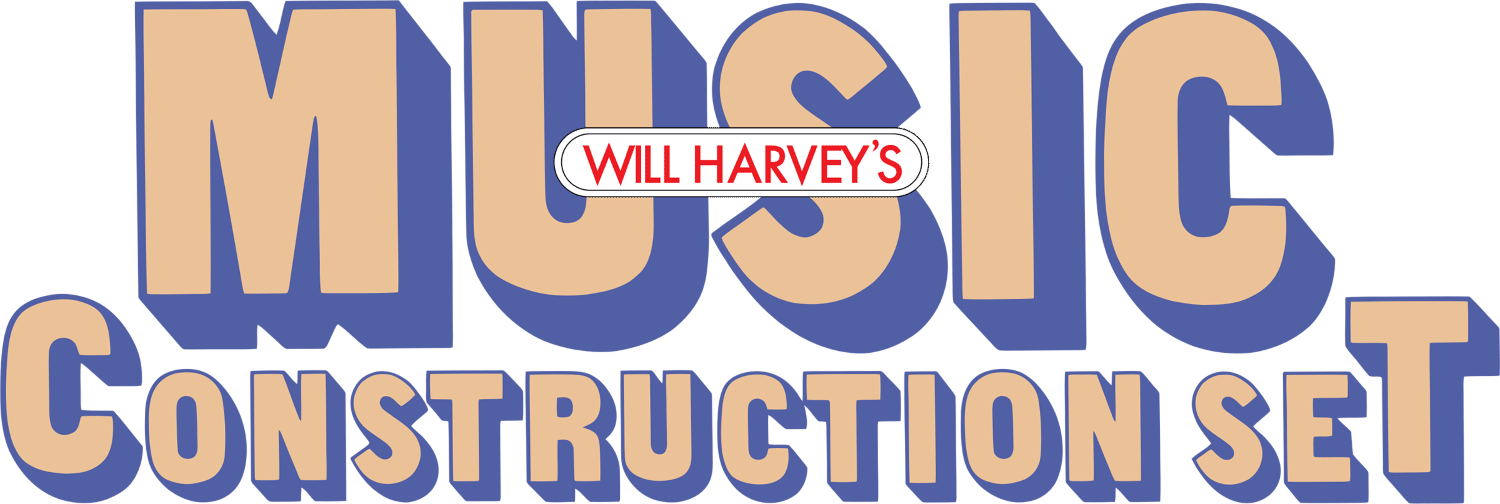 Will Harvey's Music Construction Set logo for Commodore 64